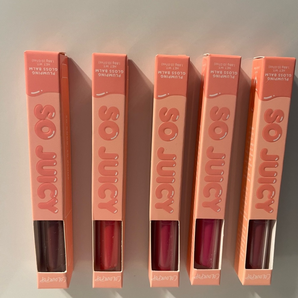 Colourpop So Juicy Lip balm, gloss and plumper.